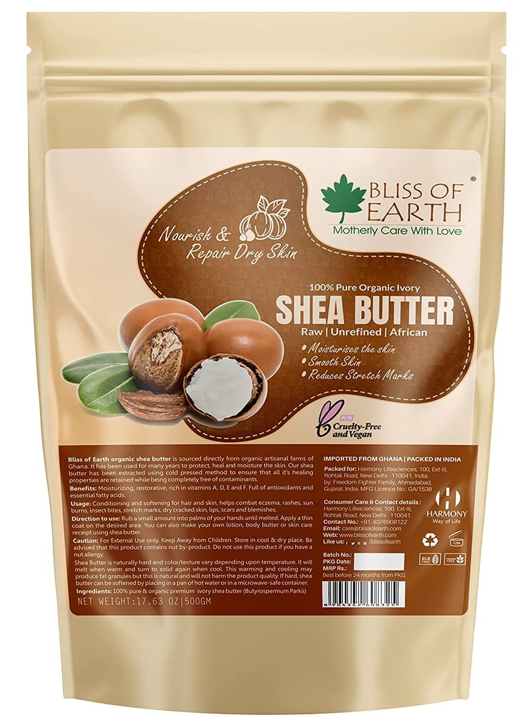 Organic Shea Butter Bulk Pack 500g