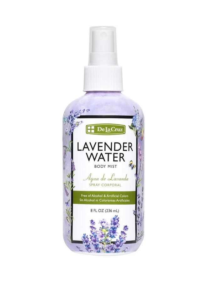 Water Body Mist Spray For Skin And Hair With Pure Lavender Essential Oil 8 Fl Oz (236 Ml)