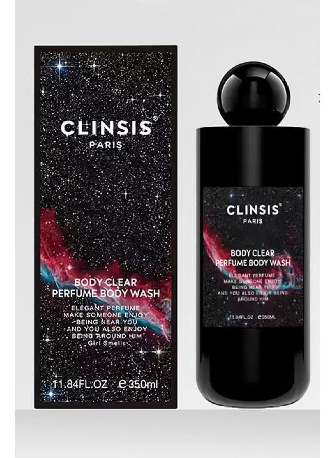 Perfumed Body Wash Body Clear Scented Body Wash Shower Gel Smoothing Cleansing Skin Effectively (Floral And Fruity) 350 ML