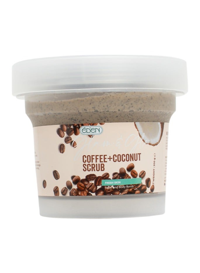 Glam & Glow Coffee + Coconut Scrub 200g