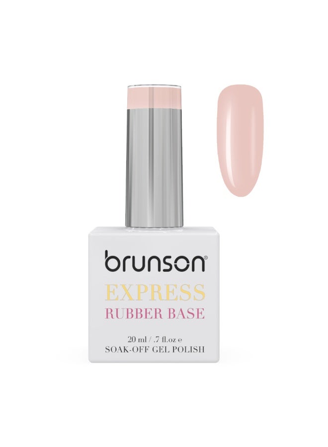 Rubber Base Gel Polish 20Ml French Rubber Base Coat Long-Lasting, Durable And Chip-Resistant Nail Strengthener Gel Nail Polish Base Coat For Manicure And Pedicure