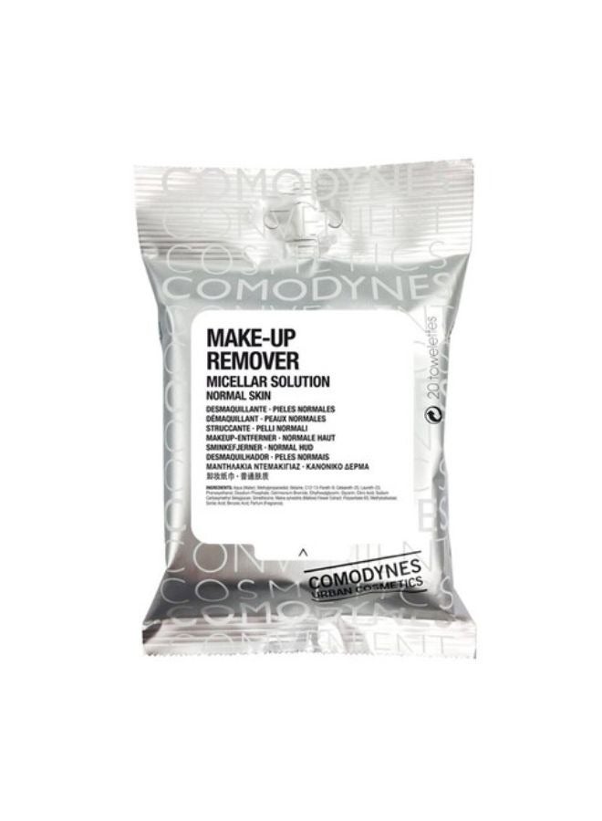 MAKE UP REMOVER WIPES FOR NORMAL SKIN 20UN
