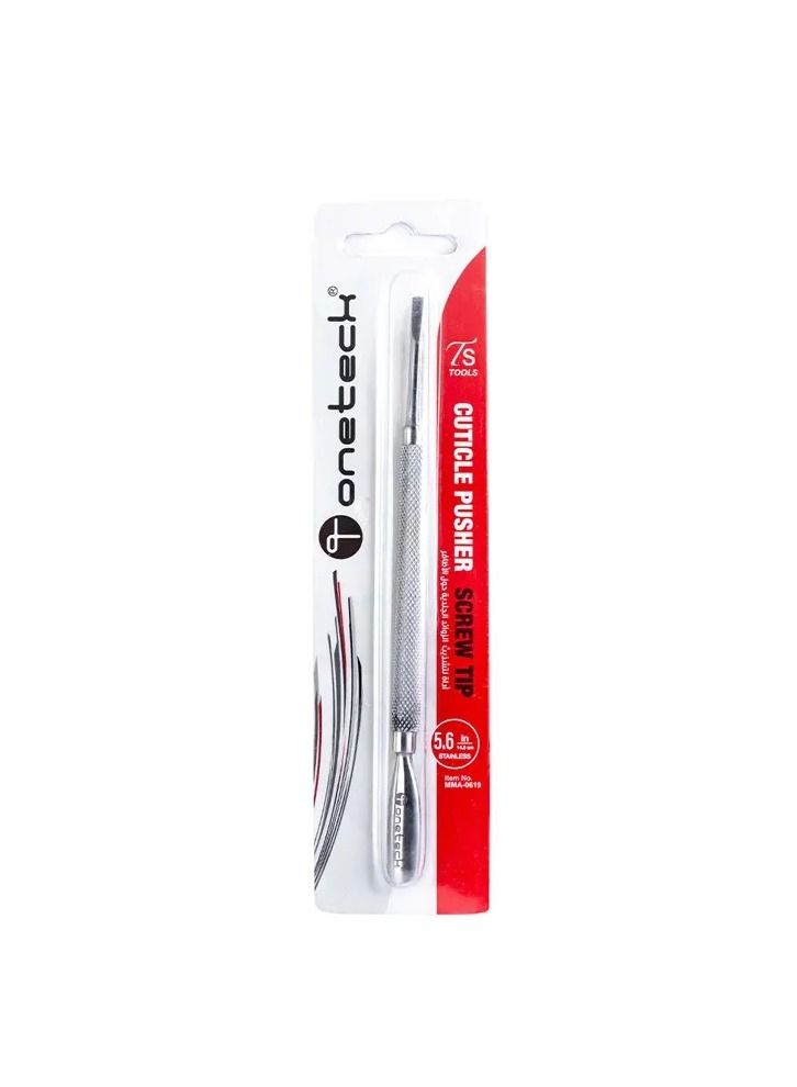 Cuticle Pusher with Screw Tip  a Single Tool That Includes 2 in 1 Manicure Maintenance Heads 14.4cm Mma 0619
