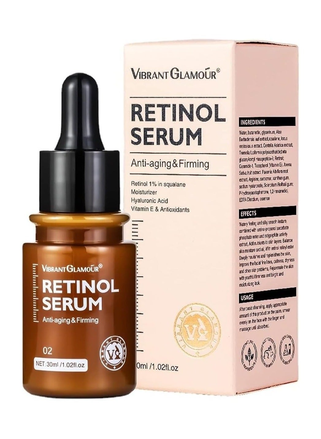 Anti Aging Retinol Serum ，Face Cream Collagen Anti-Aging，Collagen Firming Serum, Melasma Lightening Anti-wrinkle Cream, Skin Tightening Lifting Hydrating，Double Chin Reducer