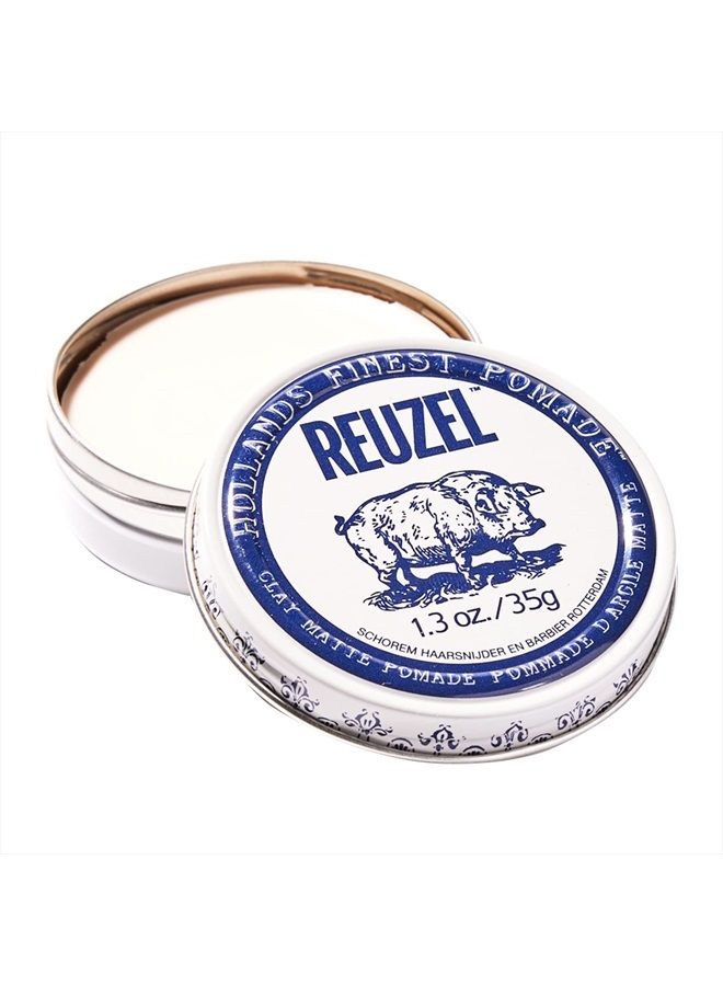Reuzel Clay Matte Pomade, Hair Holding Wax For Men, 1.3 oz