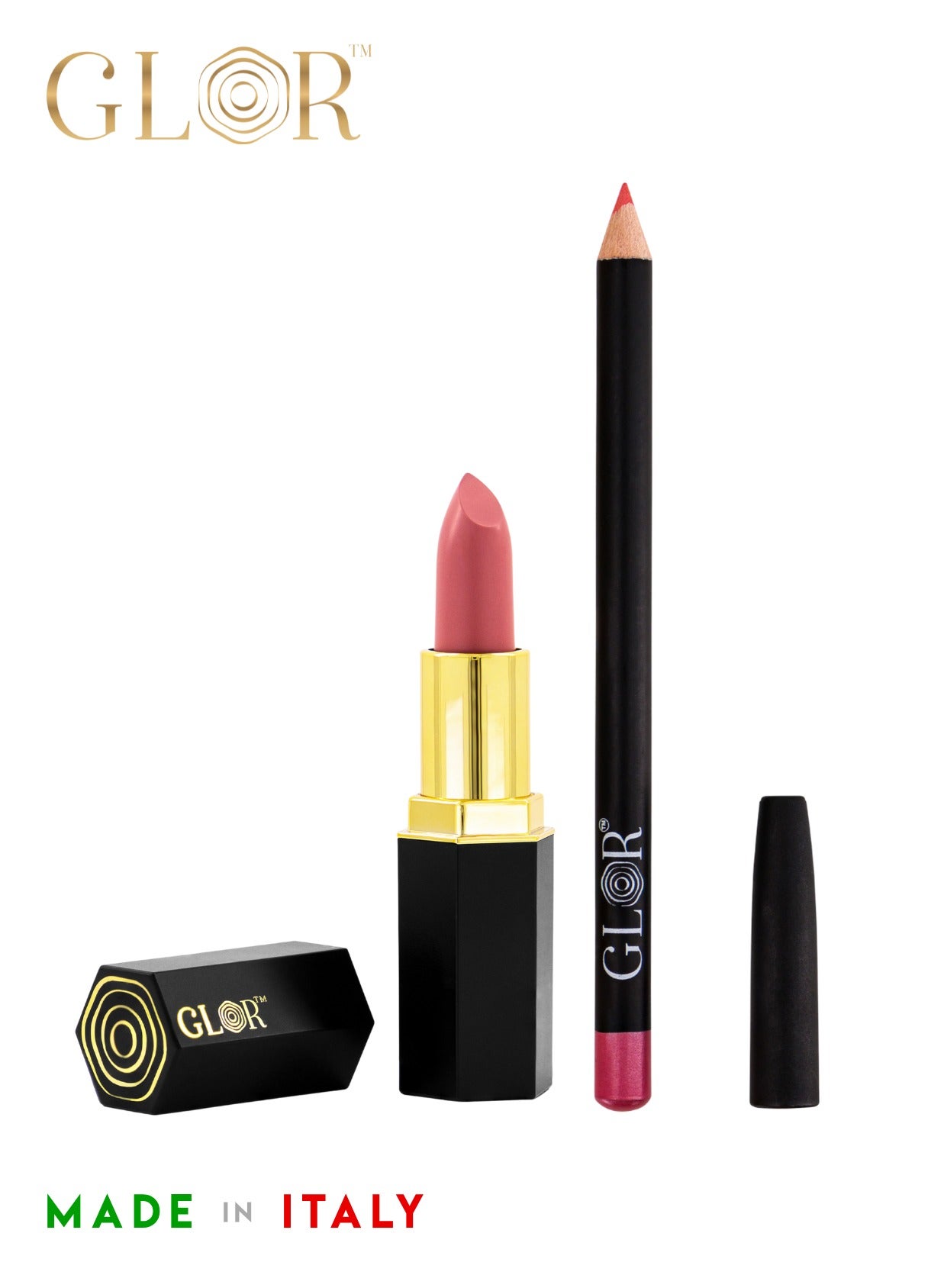 Glor Endless Charm Ultimate Precision Lip Liner - Lady Rose and Glor Endless Charm Lipstick Whispering Rose