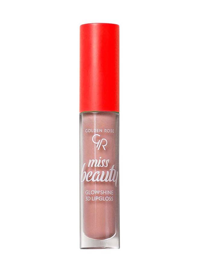 Miss Beauty Glow Shine 3D Lipgloss No 01 Nude Chic