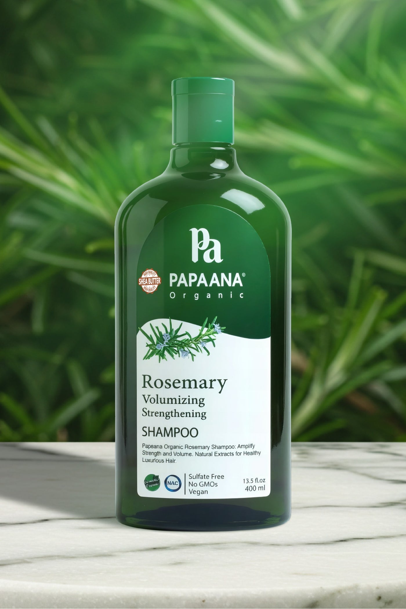 Rosemary Volumizing Strengthening Shampoo with Shea Butter - 400ml