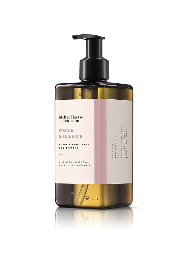 Rose Silence Radiant Fragranced Hand And Body Wash Floral Rose Coconut Extract Vitamin E Skin Softening | Vegan Paraben Free 300ml
