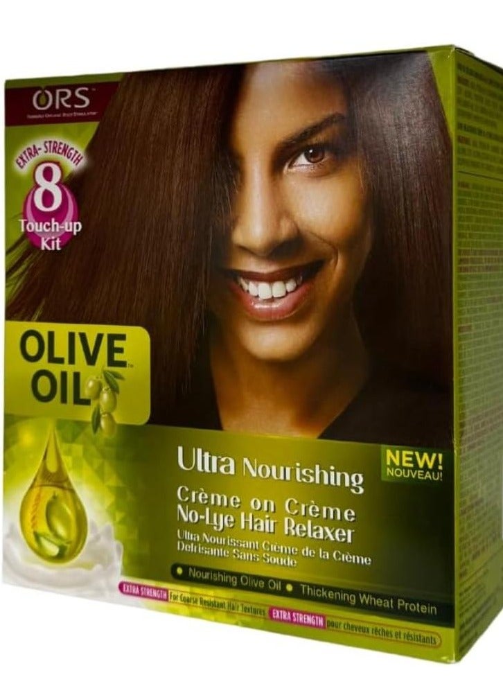 Olive Oil 8 Touch-Up Kit Olive Oil Extra Ultra Nourishing Creme On Creme No Lye Hair Relaxer