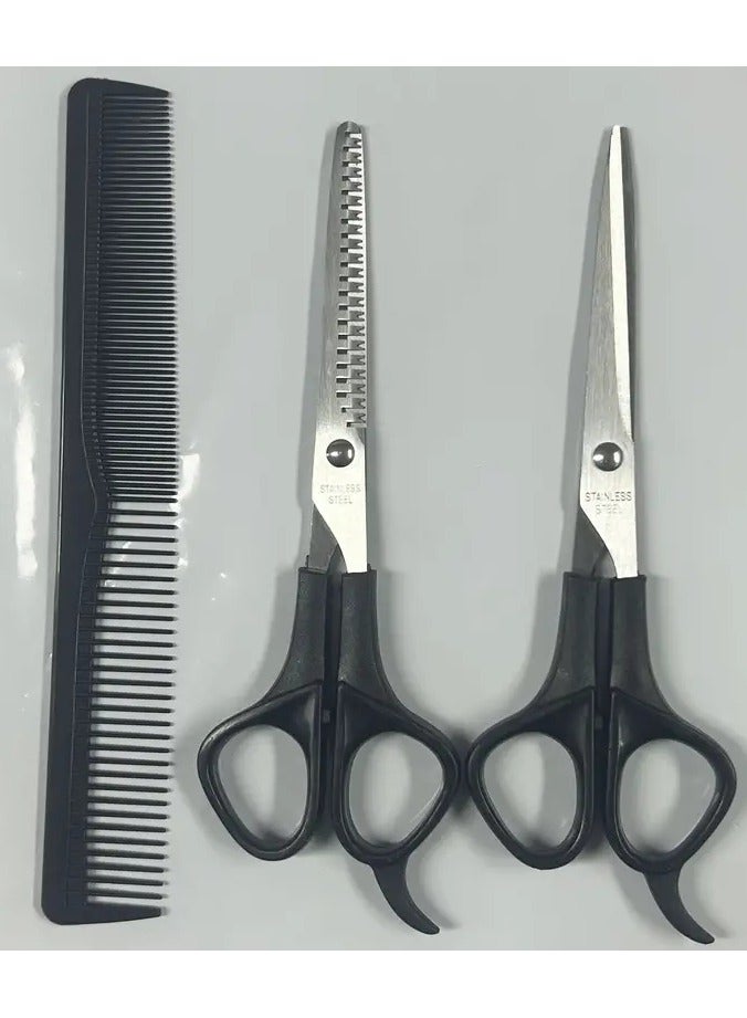 Haircut Scissors Set Household Hairdressing Scissors Thinning Shears Hair Cutting Barber Scissors Flat Tooth Scissor Comb Beauty Hairdressing Scissors Tools