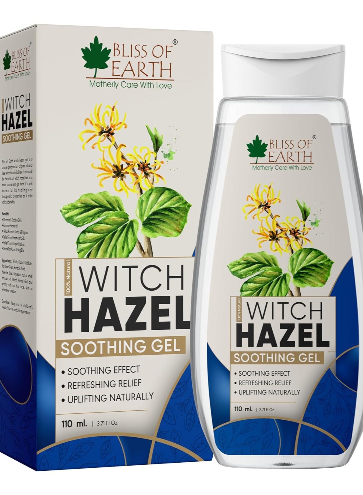Witch Hazel Gel For Acne Hemorrhoids & Puffy Eyes 110ml