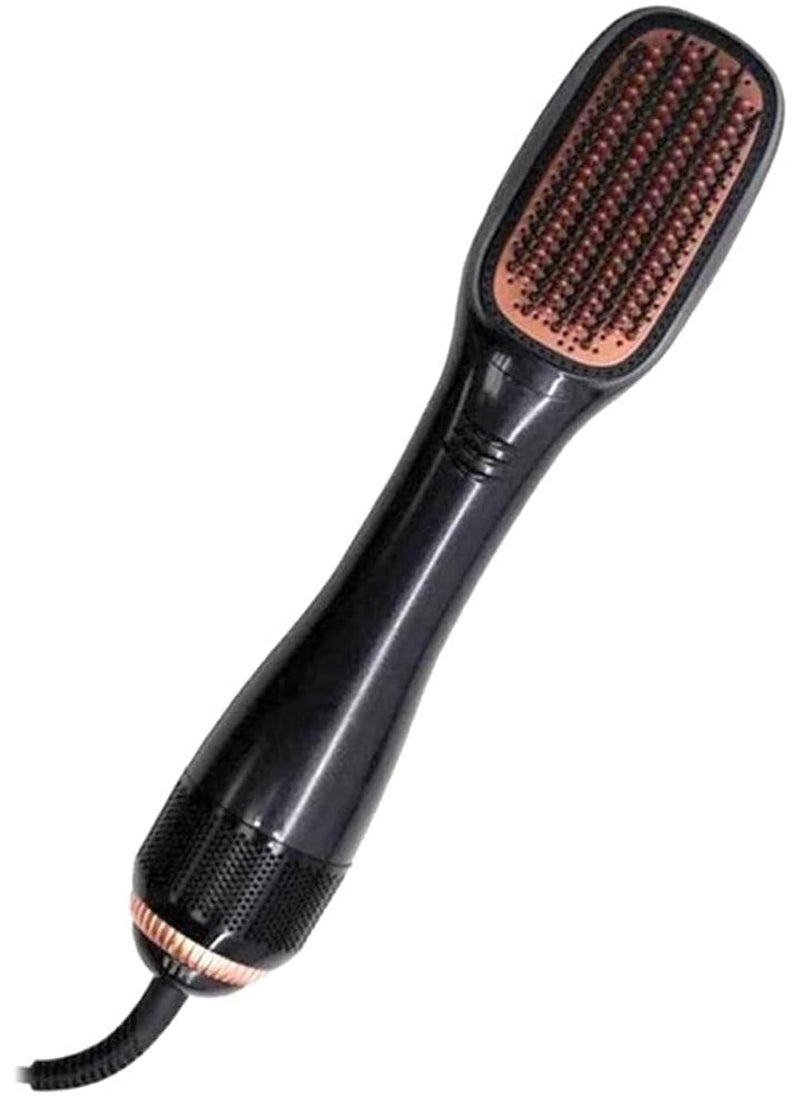 Hair Styling Brush with Negative Ion Technology – 2-in-1 Professional Hair Dryer and Straightening Brush | Hot Air Styling Comb for Volume, Frizz Control & Smoothing | Electric Blow Dryer Brush for All Hair Types | Fast Drying & Detangling