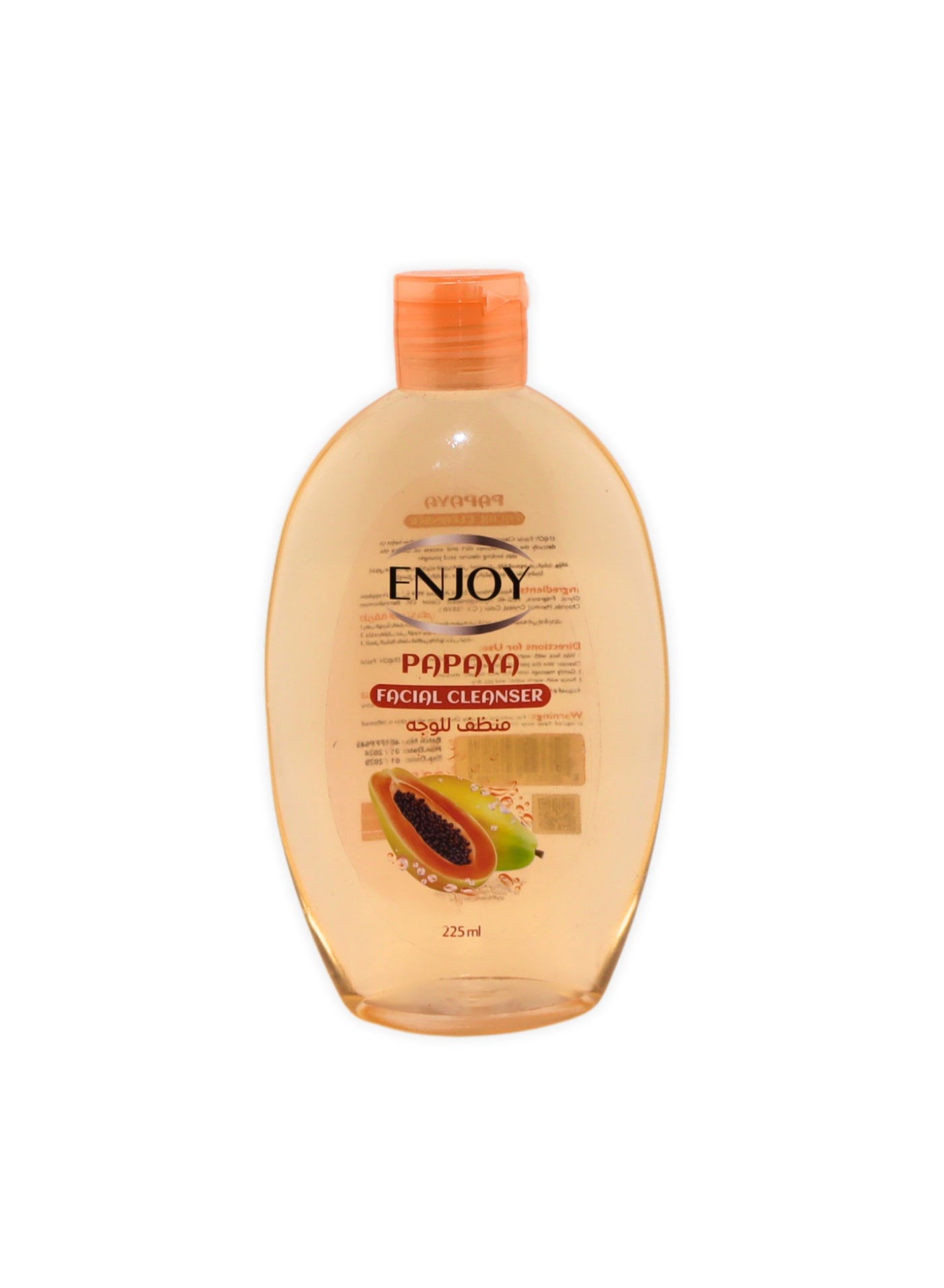ENJOY Papaya Facial Cleanser 225ml – Deep Cleansing & Brightening | Removes Dirt, Oil & Makeup | Antibacterial & Refreshing