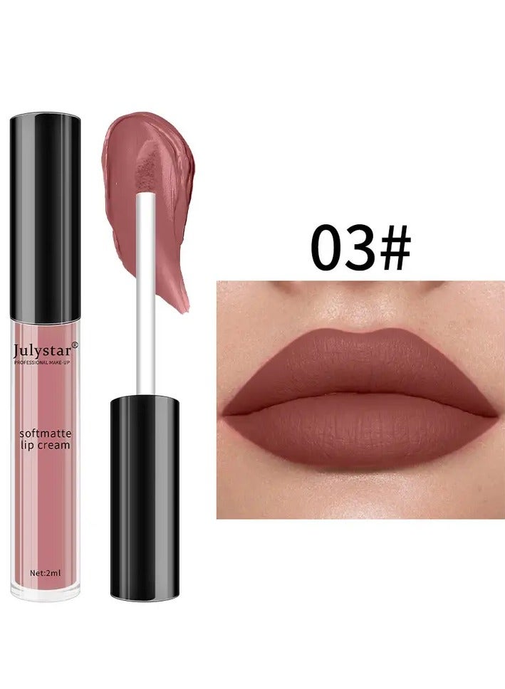 Liquid Lipsticks, Dual Use For Lip And Cheek, Smooth High Pigmented Semi- Matte Finish, Hydrating Lip Gloss Valentine's Day Gifts