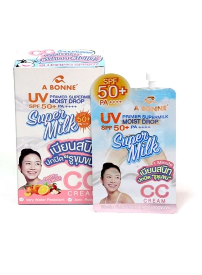 UV Primer Supermilk Moist Drop Spf 50+PA++++ 7ml*6Pcs