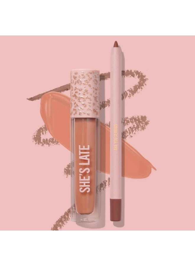 Availabilippy -Lip Duo Lip Pencil +Lip Gloss She'S Late
