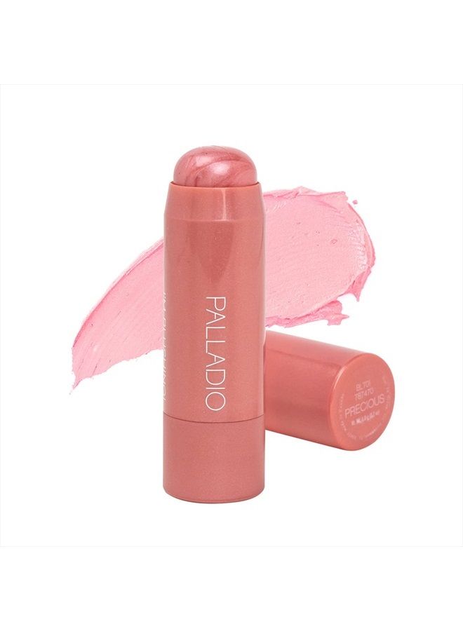 I'm Blushing 2-in-1 Cheek and Lip Tint, Buildable Lightweight Cream Blush, Sheer Multi Stick Hydrating formula, All day wear, Easy Application, Shimmery, Blends Perfectly onto Skin, Precious