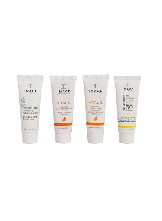 , Four Star Favorites Introductory Skin Care 4 Step Regimen Set for Brighter, Healthier Looking Skin, Holiday Ltd. Edition