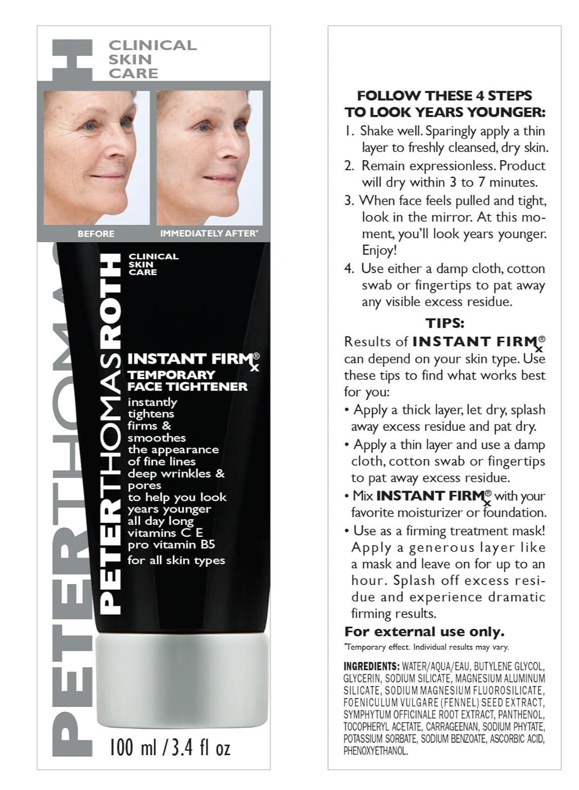 Peter Thomas Roth Instant Firmx Temporary Face Tightener - 100ml/3.4oz