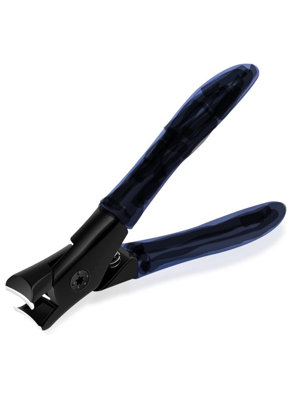 Thick Nail Clipper, Toenail Clipper with Long Handle Stainless Steel Nail Cutter for Tough Nails Thick Nails, Anti-splash Nail Clipper for Adults, Seniors, Manicure Nail Clipper (Black)