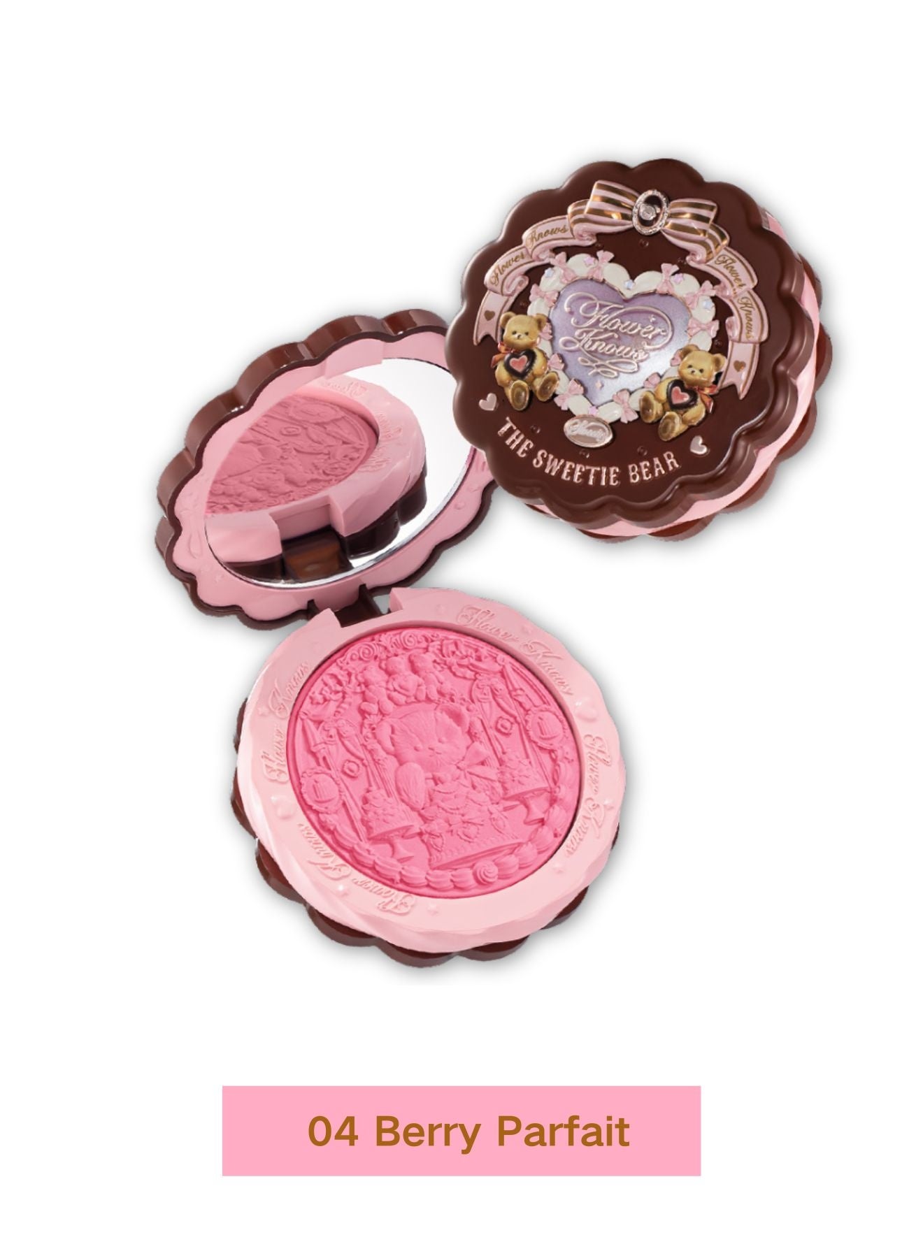 The Sweetie Bear Collection Silk Satin Blush 04 Berry Parfait – Strawberry Pink Soft Glow Cheek Color