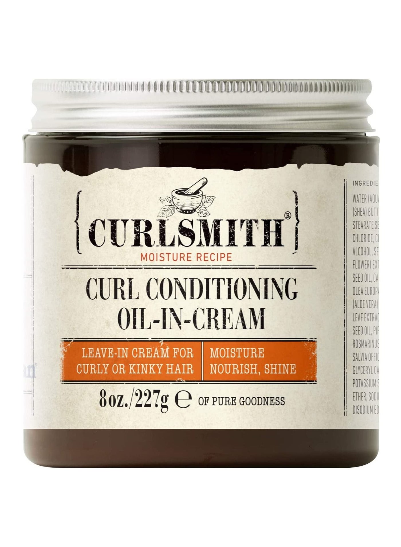 Curlsmith - Curl Conditioning Oil in Cream - Vegan Leave in Conditioner for Curly and Coily Hair (8oz)