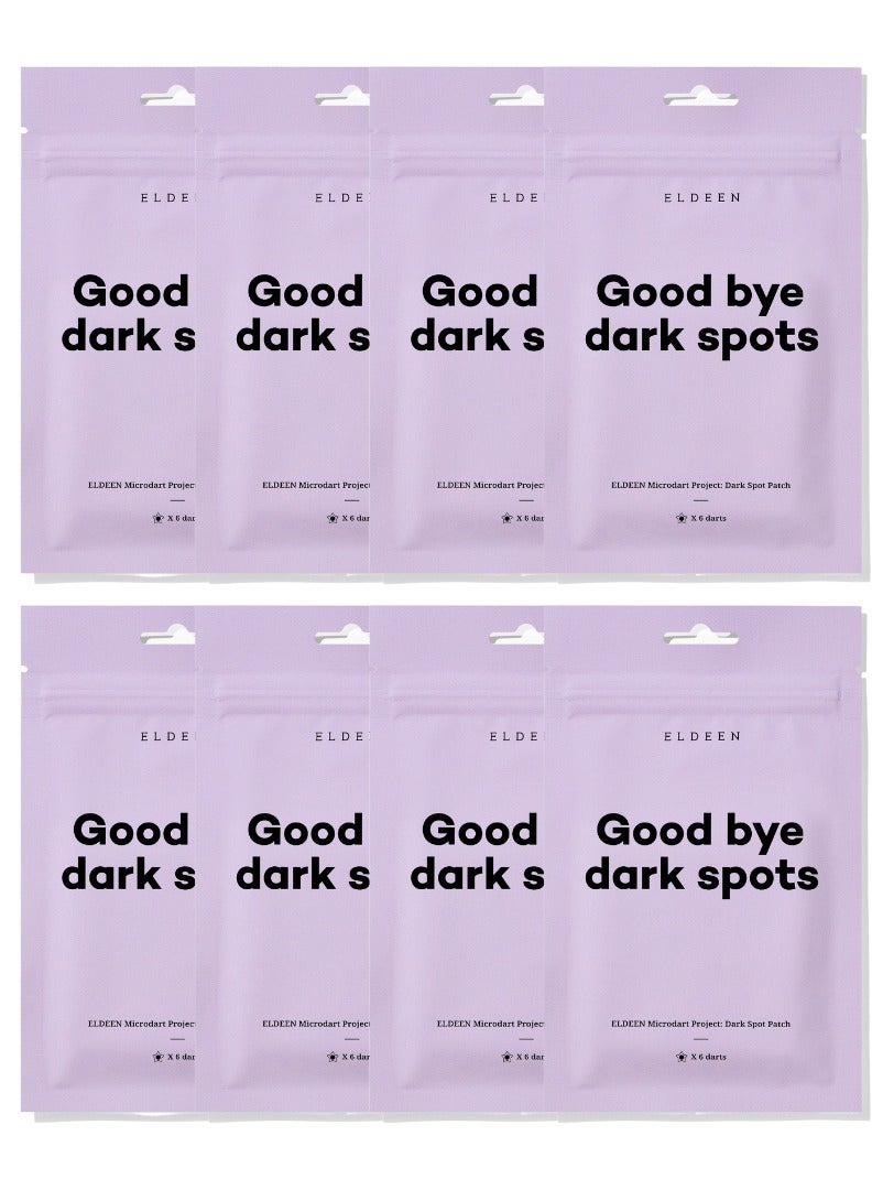 Good Bye Dark Spots - Eldeen Microdart Project: Dark Spot Patch - The Ultimate Solution for Your Skin, fade any dark spot, clear, 6 darts, Packages of 1, 2, 4, and 8 (Pack of 8)
