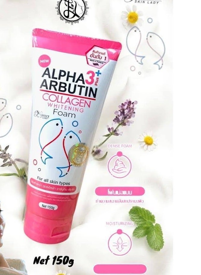 Perfect Skin Lady Alpha Arbutin 3 Plus Collagen Whitening Foam 150g