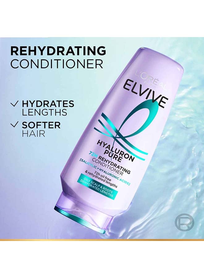 Elvive Hyaluron Pure Rehydrating Conditioner for Oily Hair 200ml - image 5
