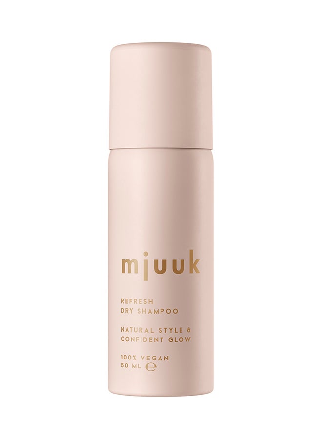 Refreshing Travel Size Dry Shampoo Instant Oil Absorption Between-Wash Freshness Root Refresh On the Go | 100 Percent | Vegan 50ml