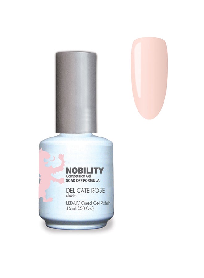 Gel Nail Polish 15 ml, Long Lasting, Chip Resistant, Requires Drying Under UV Led Lamp Delicate Rose Nbgp15