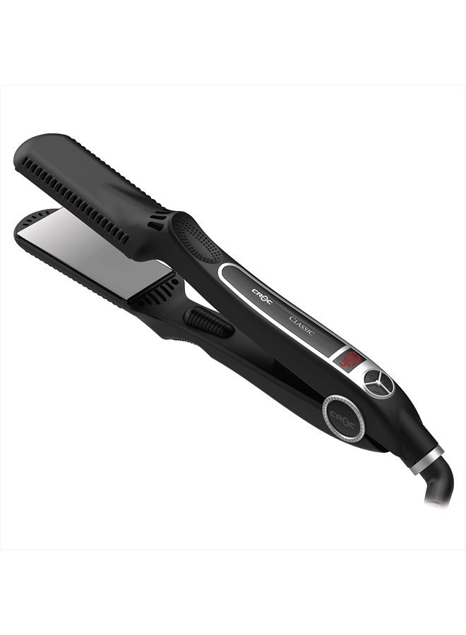 Classic Silver Titanium Flat Iron, 1.5 Inch