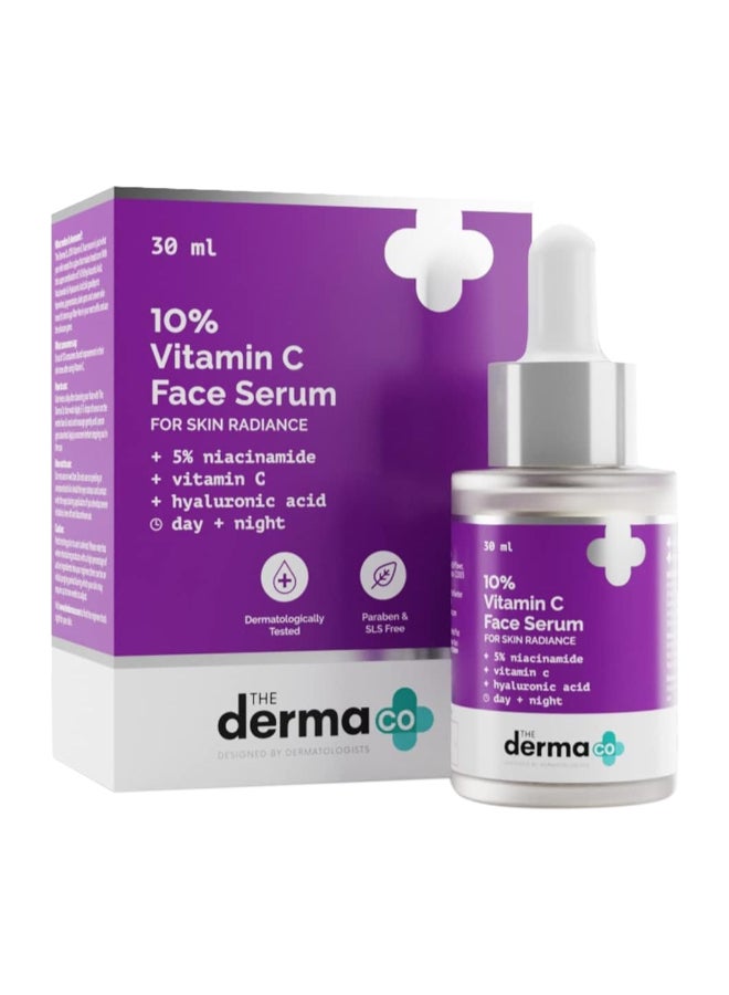 The Derma Co.10% Vitamin C Face Serum for Skin Radiance 30 ml