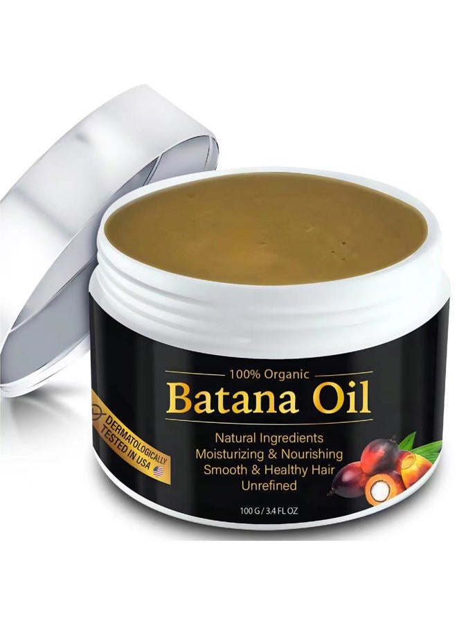 Batana Oil Hair Cream - 100% Natural Batana Oil to Prevent Hair Loss, Eliminate Split Ends, Repair Damaged Hair - Organic Hair Growth Serum for Men & Women, Thick Hair Growth from Honduras