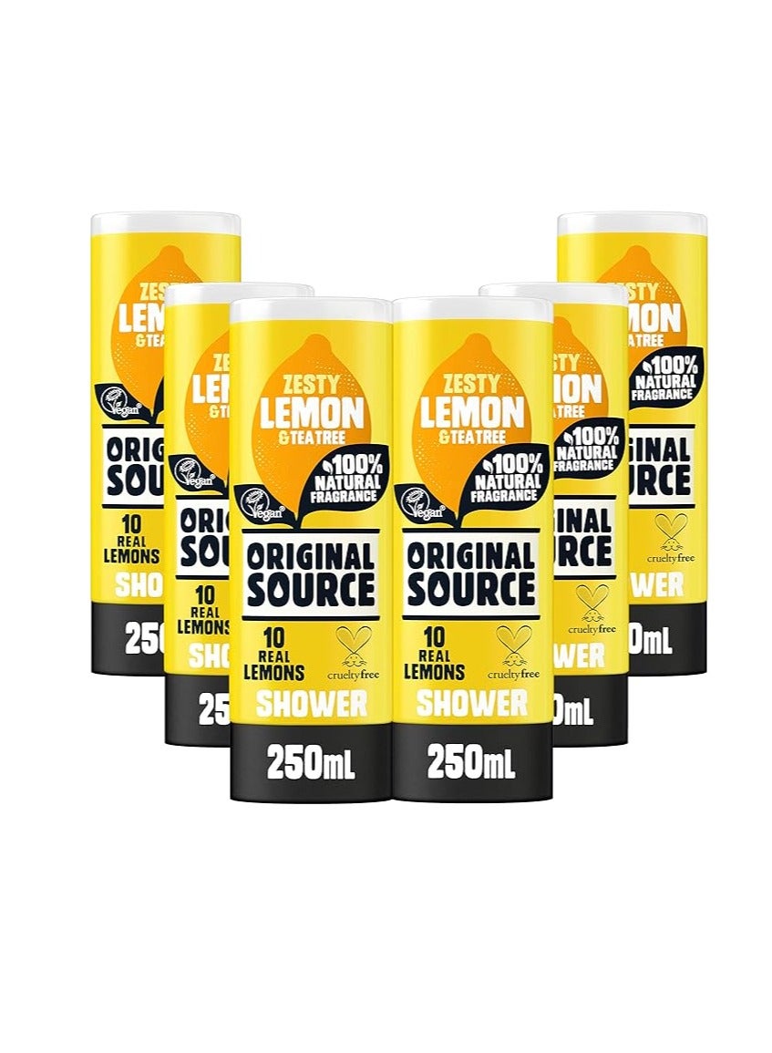 6 x Shower Gel Lemon & Tea Tree 250ml