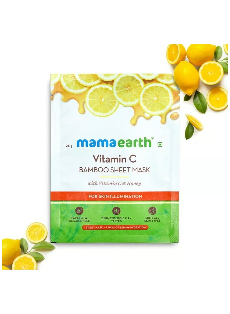 Mamaearth Vitamin C Bamboo Sheet Mask