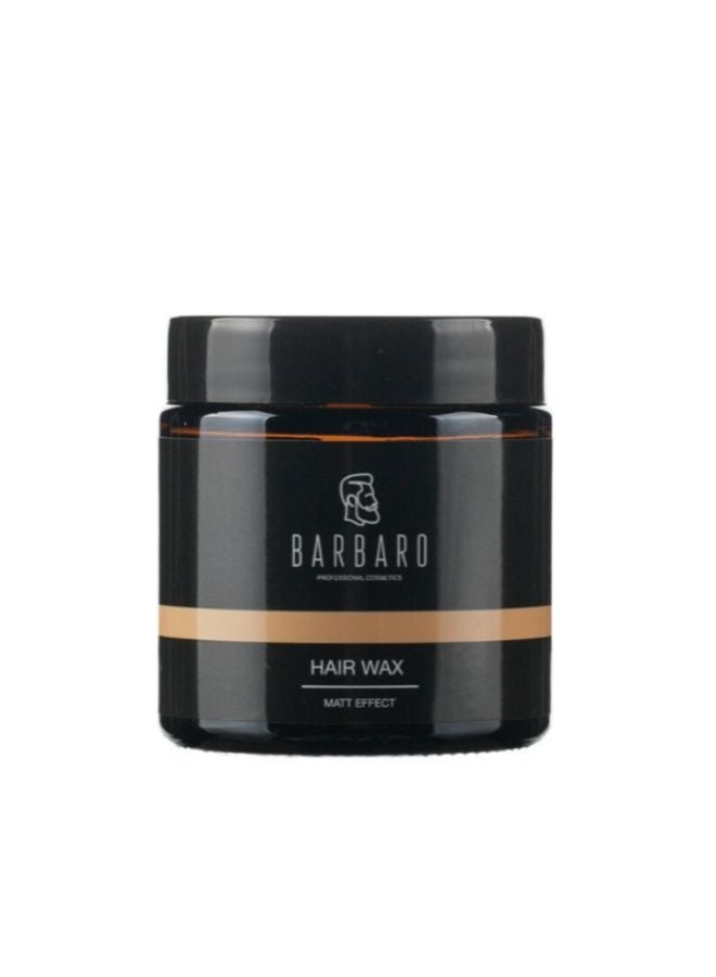 Barbaro Matte Hair Styling Wax – Flexible Strong Hold Wax for Men with Natural Matte Finish, Textured Definition & Sandalwood Aroma – 100g
