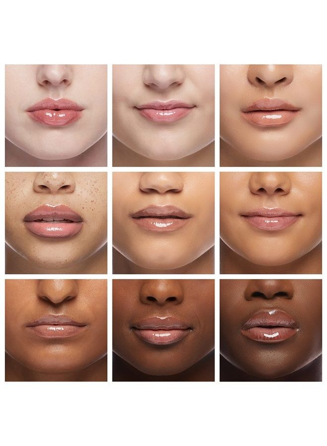 Pack of 6 Crystal Flower Jelly Lipstick, Long Lasting Nutritious Lip Balm Lips Moisturizer Magic Temperature Color Change Lip Gloss (Black)