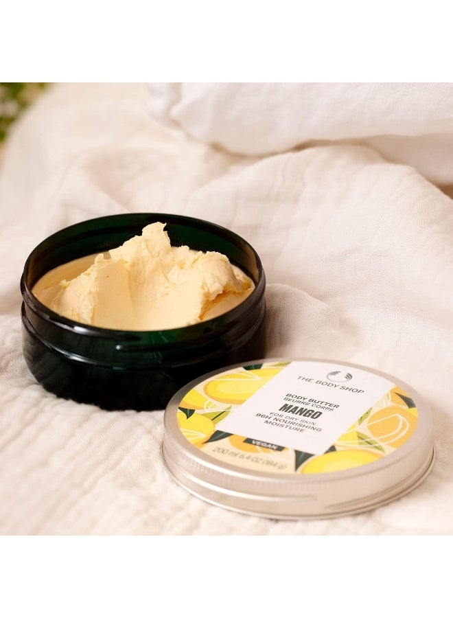 Mango Body Butter – Intensely Nourishing & Hydrating | Perfect for Dry Skin | 96hr Moisture | Notes of Ripe, Juicy Mango | Mango Seed Oil, Shea Butter & Brazil Nut Oil, 200 ml - image 4