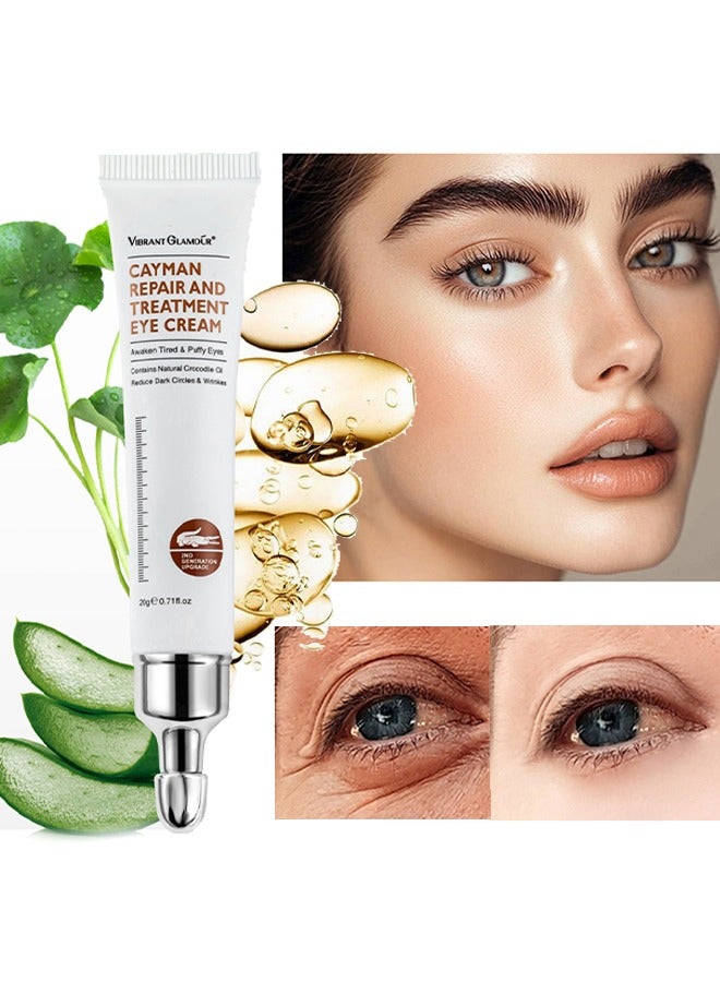 Cayman Repair and Treatment Eye Cream 20g, Magic Eye Cream, Eye Cream to Remove Eye Bags, Wrinkles, Fine Lines, Dark Circles, Anti Aging Eye Cream, Lift Lighten Eye Cream, Eye Repair and Treatment