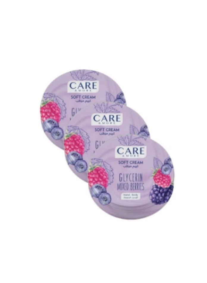 Soft Cream With Glycerin Mixed berries 75 ML 3 PCS