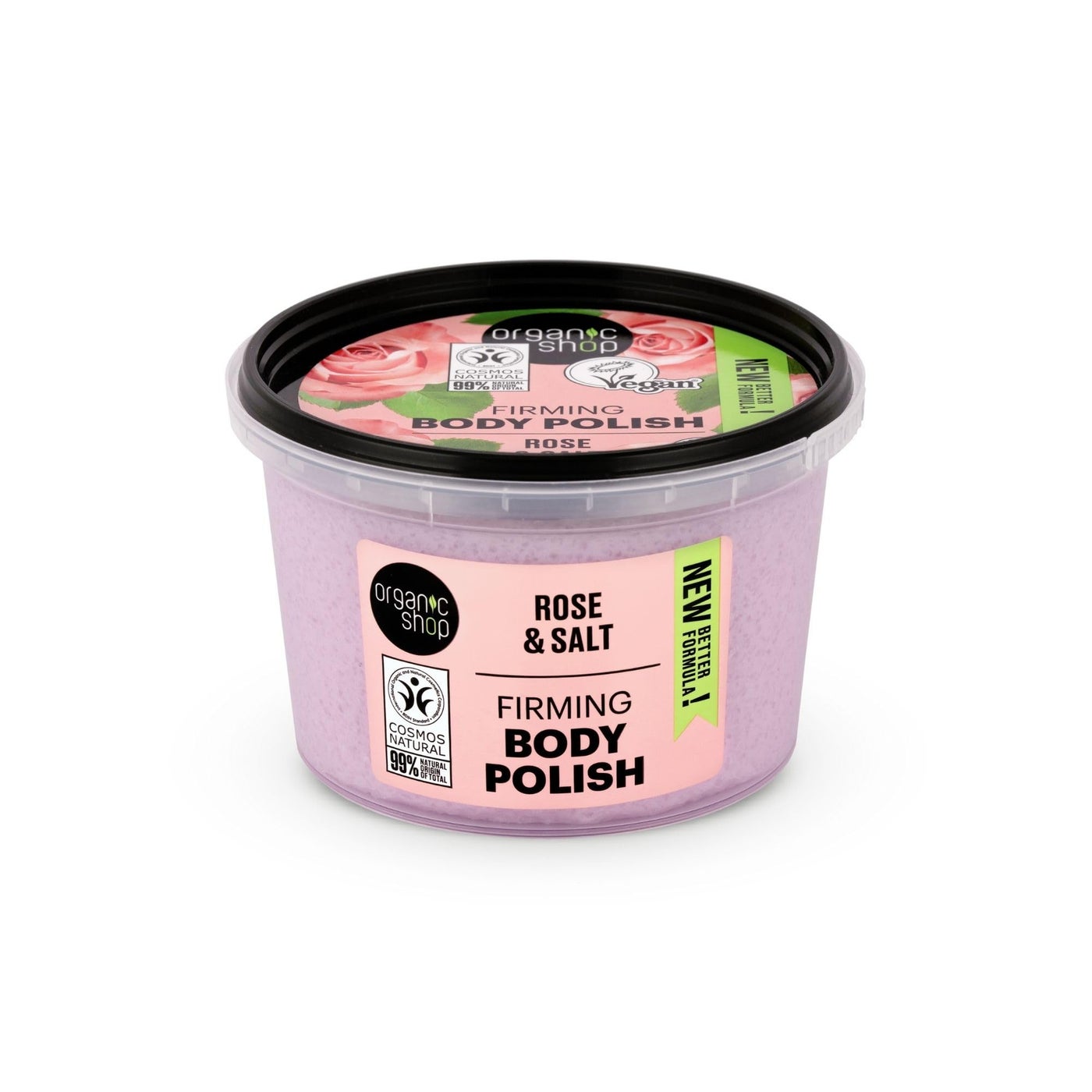 Organic Shop Body Polish Natural Rose and Salt 250ml