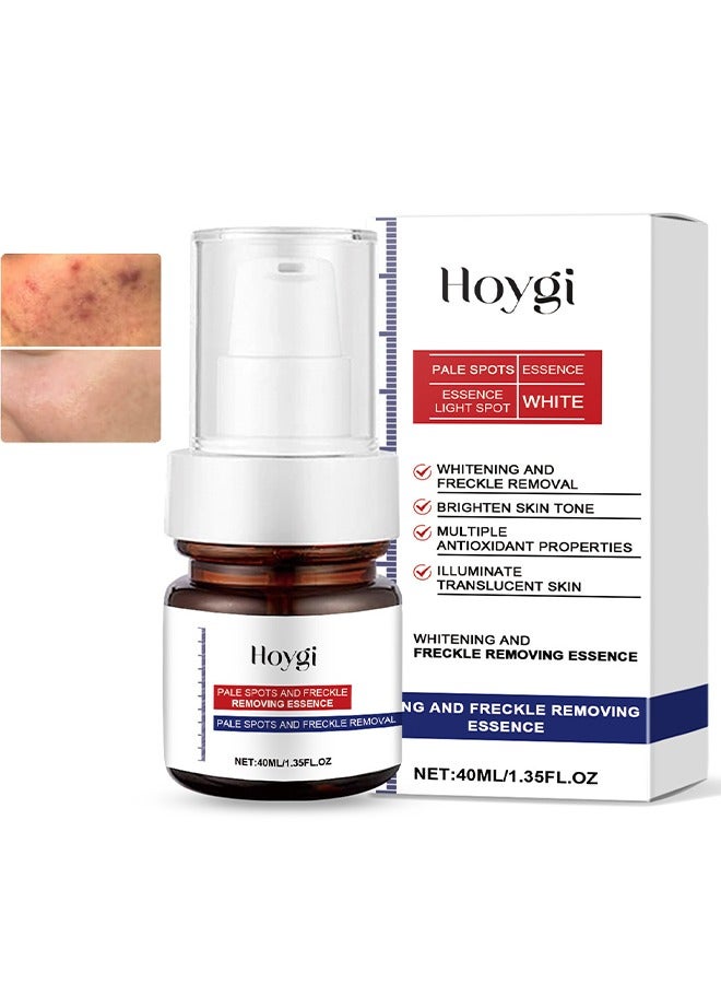 Brigentening And Freckle Removing Essence,Whitening And Freckle Removing Essence, Magic Whitening Spot Cream, Vitamin C Whitening Freckle Cream, Anti-Spot Serum for Face 40ml