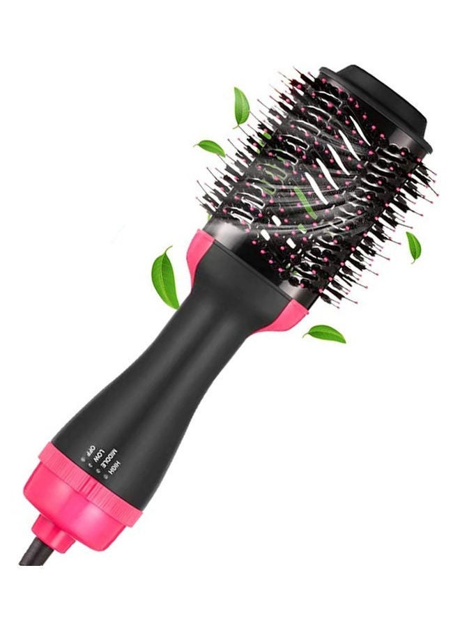3-in-1 Electric Hot Air Brush – Professional Hair Dryer, Straightener & Curler Comb – Multi-Functional Styling Tool with Ionic Technology for Smooth, Voluminous Hair – Black (34 x 7.5 x 5.5 cm)