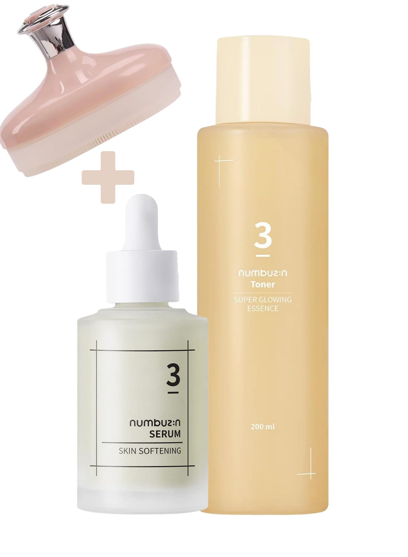 Deluxe Nourishing Skincare Pack - No.3 Super Glowing Essence Toner, No.5 Goodbye Blemish Serum