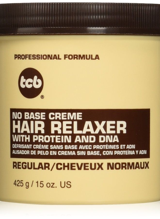 TCB No Base Creme Hair Relaxer, Regular, 15 Ounce
