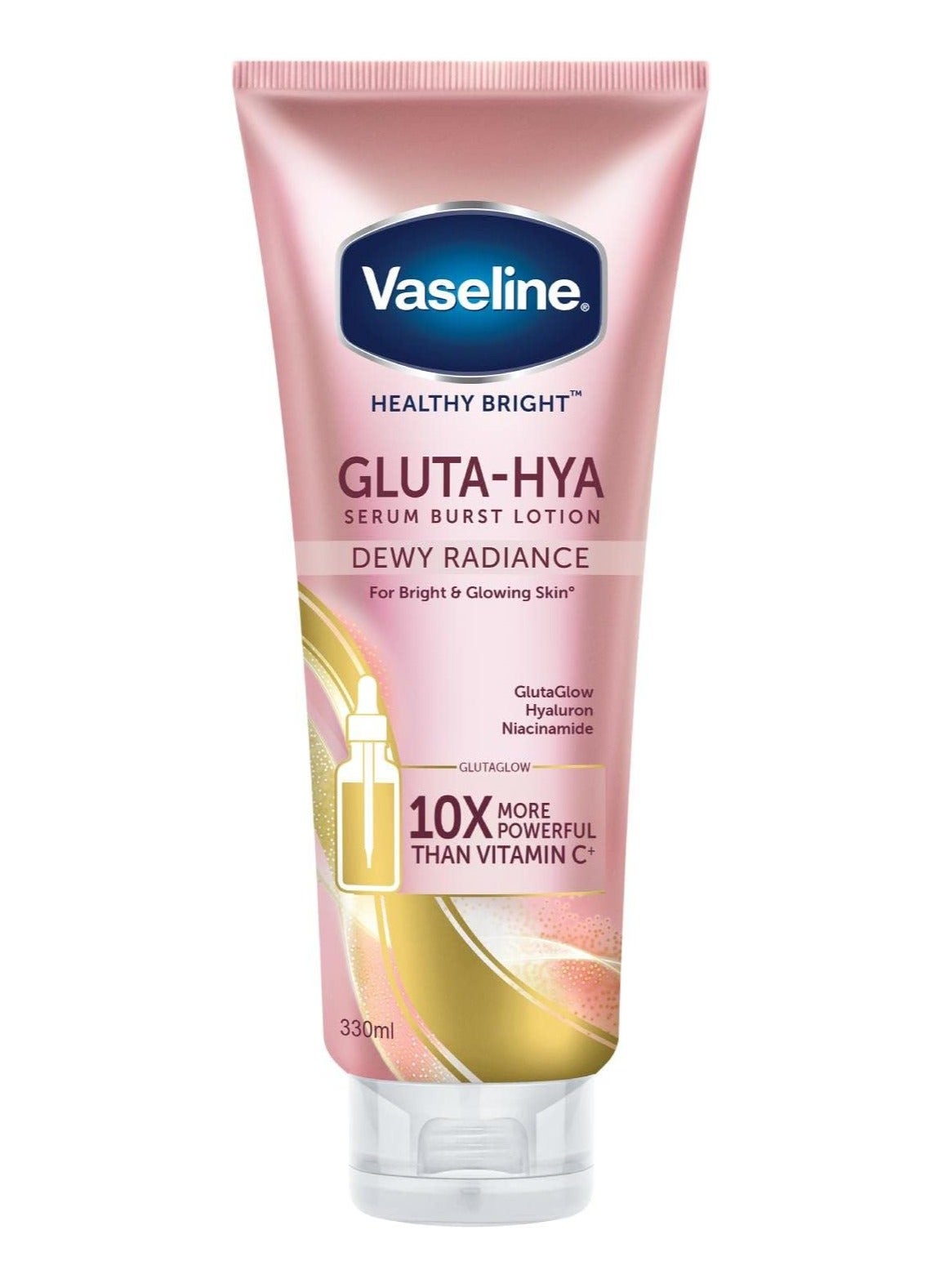 Vaseline Healthy Bright Gluta-Hya Serum Burst Lotion Dewy Radiance, 330ML