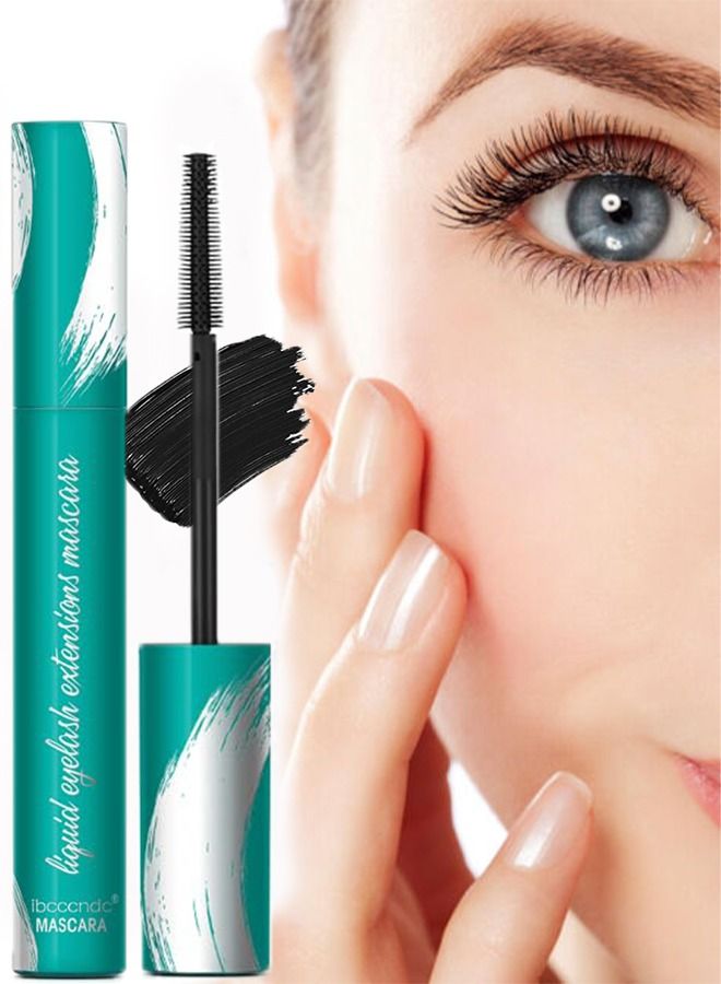 Mascara Liquid Lash Extension Black Mascara for Natural Lengthening and Thickening Effect Waterproof and Smudge Proof Mascara No Flaking No Clumping Lasting All Day Liquid Mascara