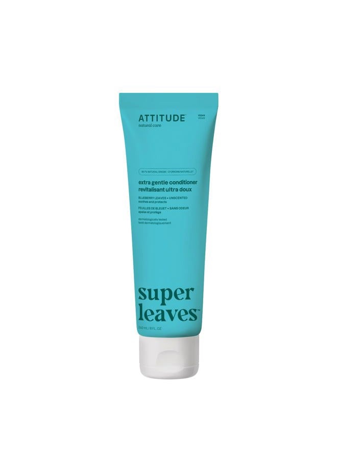 Extra Gentle Hair Conditioner, Soothes Dry Scalp, Naturally Derived Ingredients, Vegan Detangler, Dermatologically Tested, Unscented, 8 Fl Oz